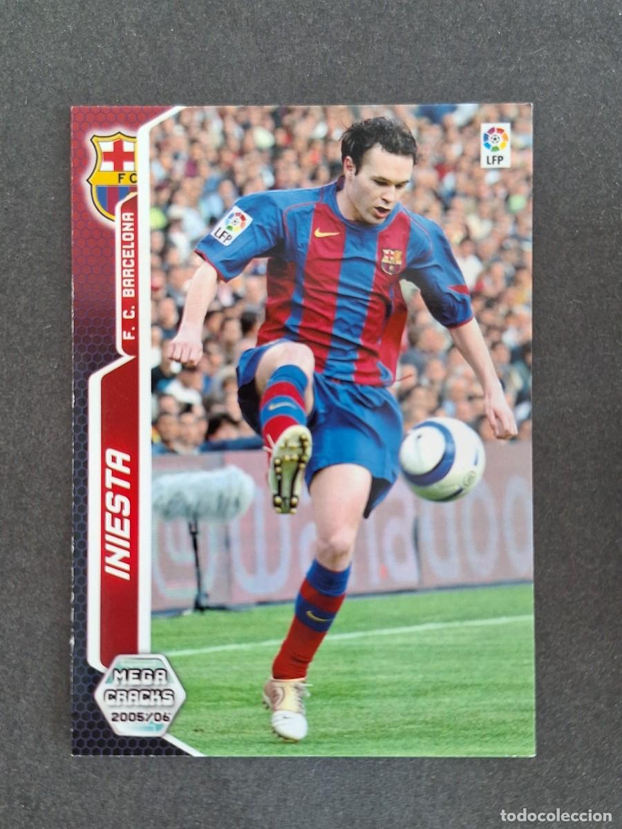 Cromos de f&uacute;tbol: L3 INIESTA F. C. BARCELONA 67 PANINI MEGACRACKS 2005 2006 05 06
