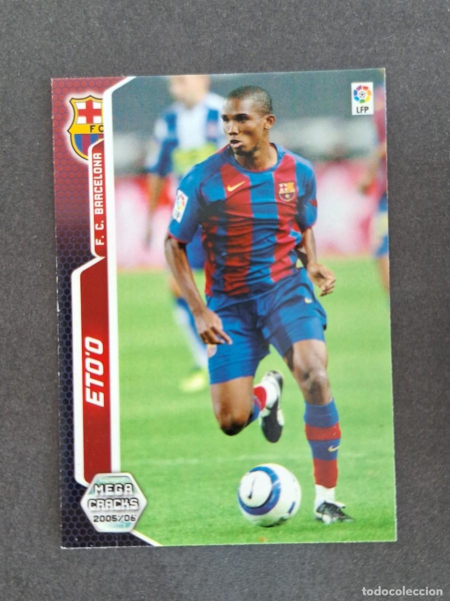 Cromos de f&uacute;tbol: L3 ETO'O F. C. BARCELONA 70 PANINI MEGACRACKS 2005 2006 05 06