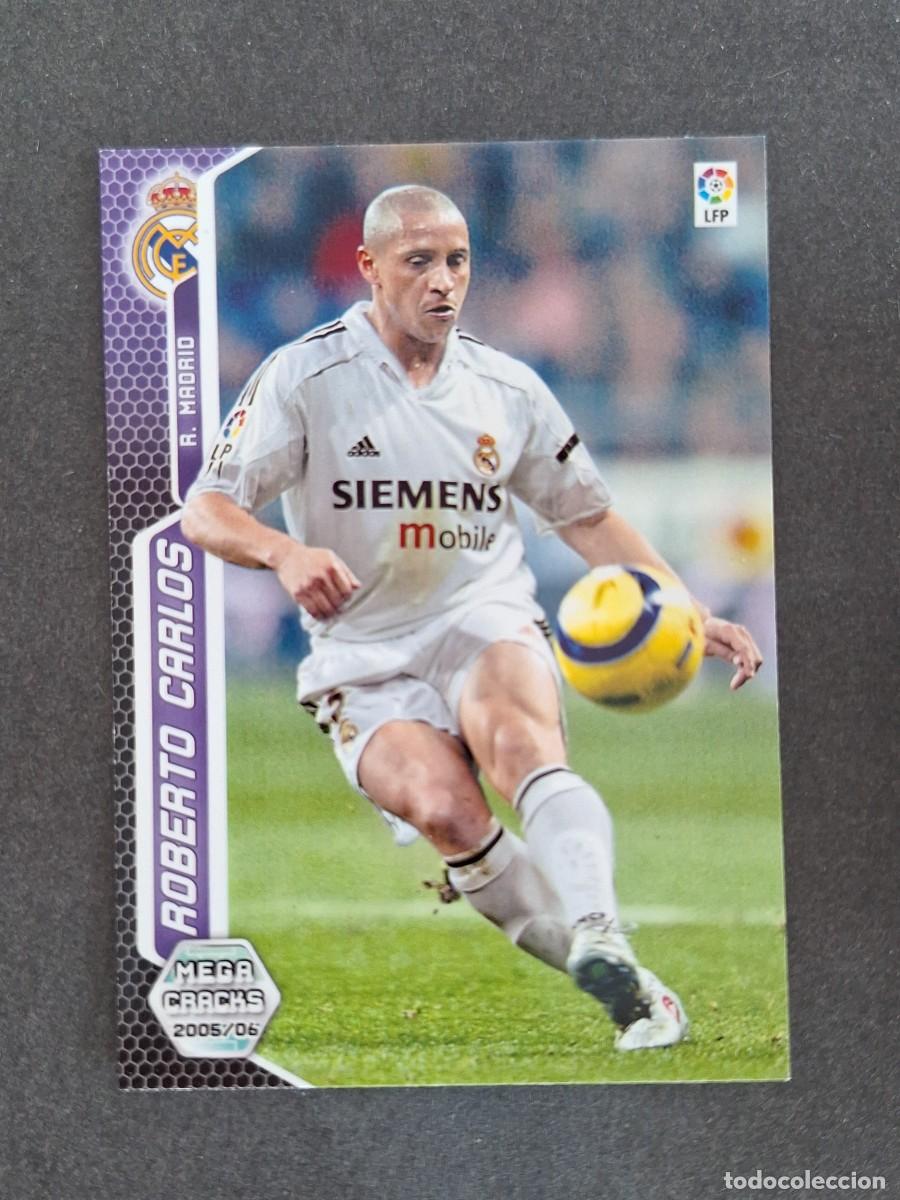 Cromos de f&uacute;tbol: L3 ROBERTO CARLOS REAL MADRID 187 PANINI MEGACRACKS 2005 2006 05 06