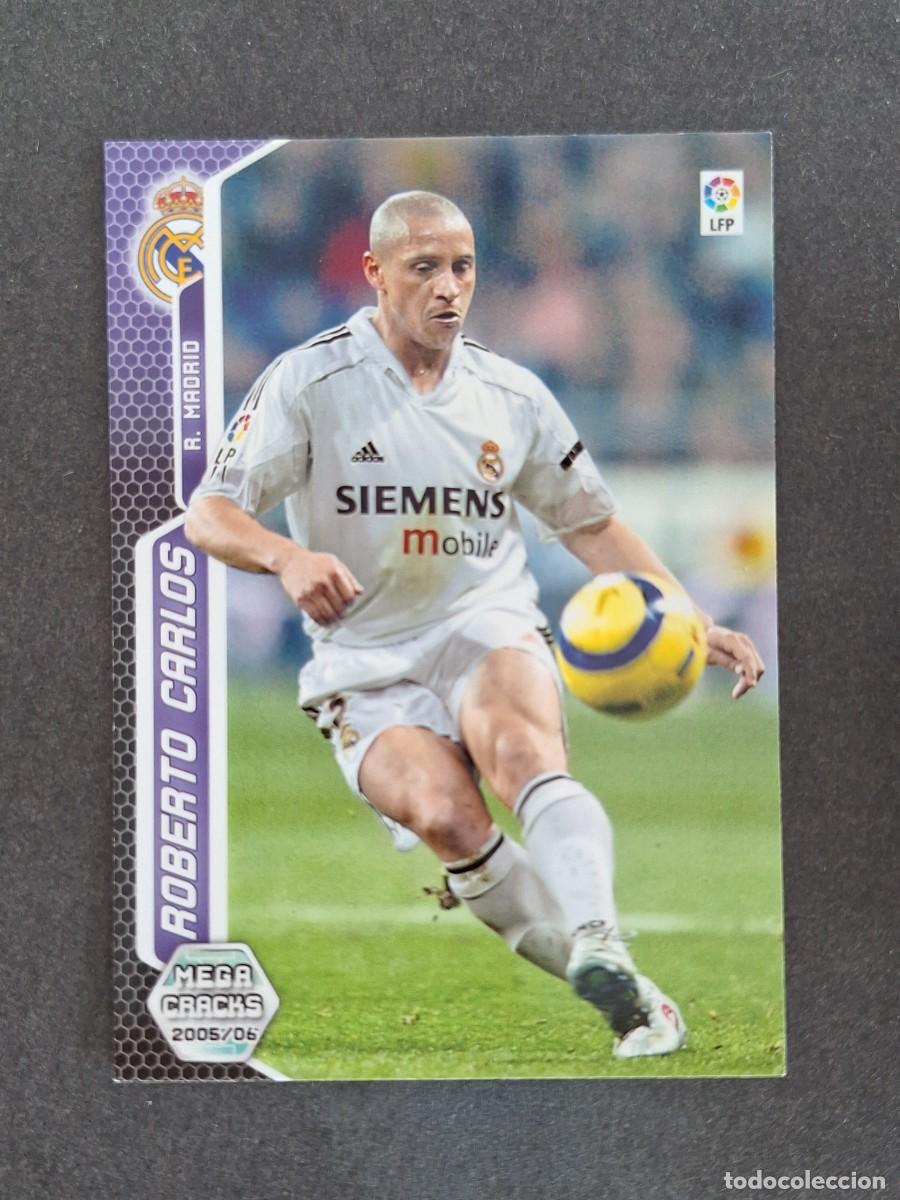 Cromos de f&uacute;tbol: L3 ROBERTO CARLOS REAL MADRID 187 PANINI MEGACRACKS 2005 2006 05 06