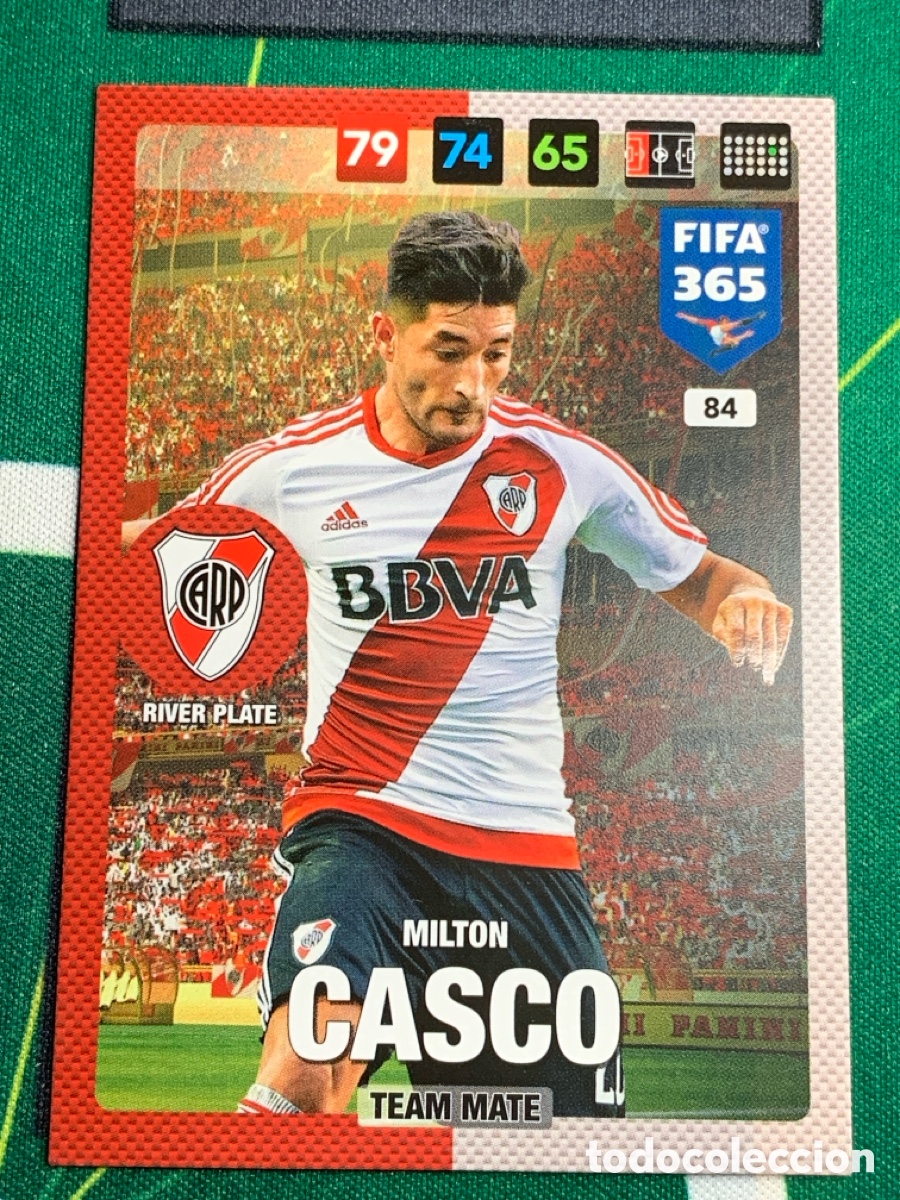Cromos de Futebol: 84 Milton Casco River Plate Adrenalyn Fifa 365 2016 2017 16 17 Nordic Edition