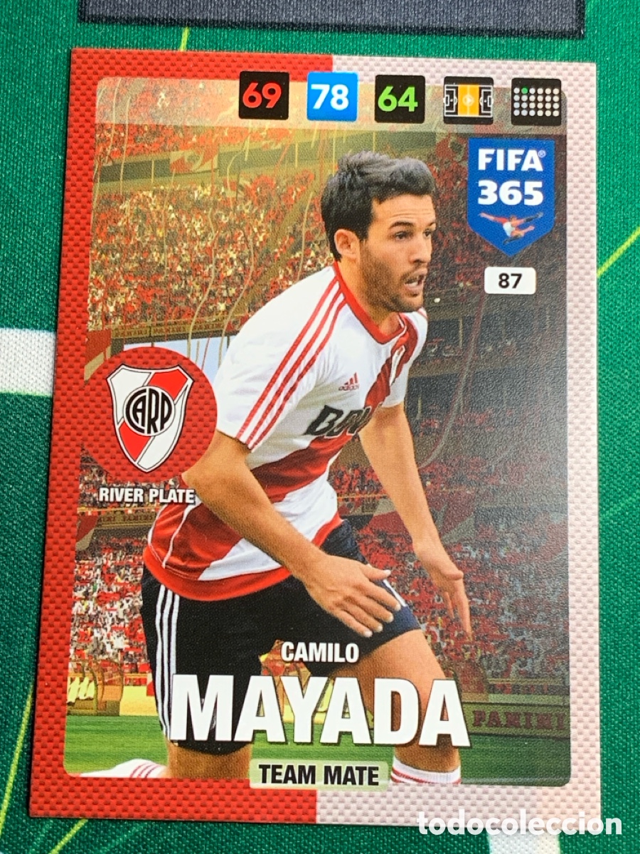 Cartes &agrave; collectionner de Football: 87 Camilo Mayada River Plate Adrenalyn Fifa 365 2016 2017 16 17 Nordic Edition