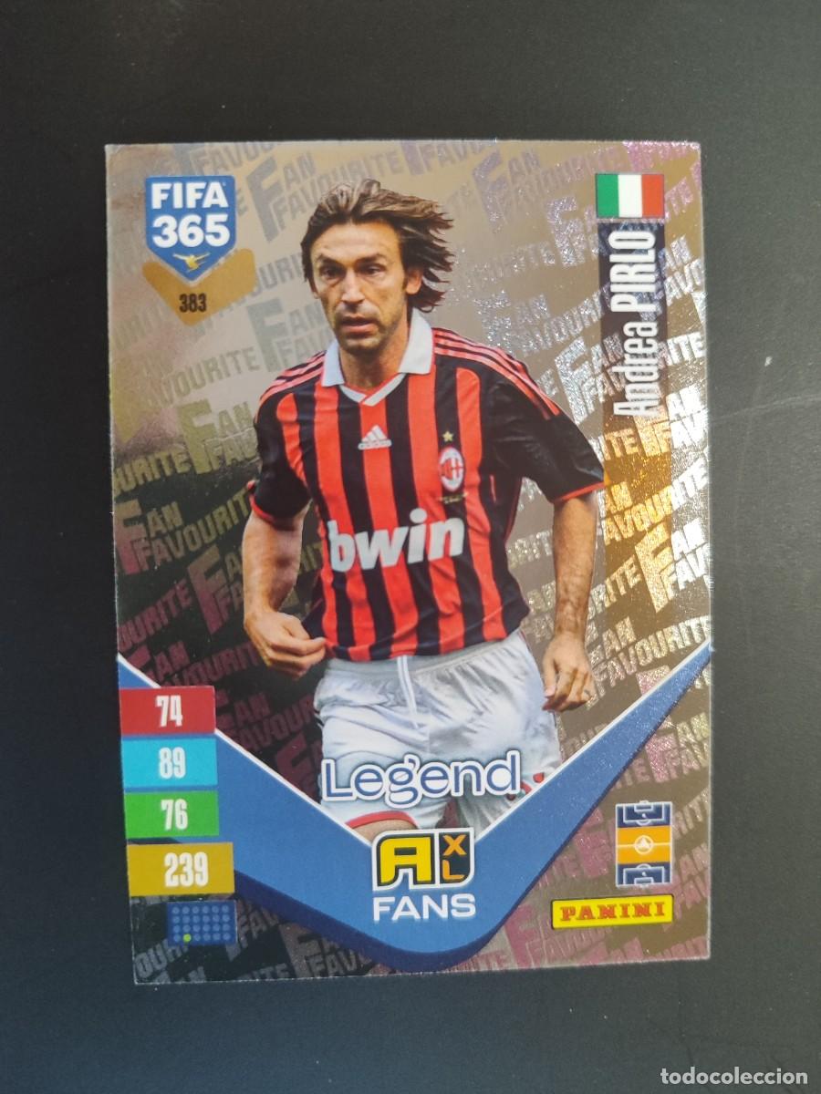 Cromos de f&uacute;tbol: ADRENALYN XL FIFA 365 2027 CARD FANS LEGEND PIRLO AC MILAN # 383 PANINI