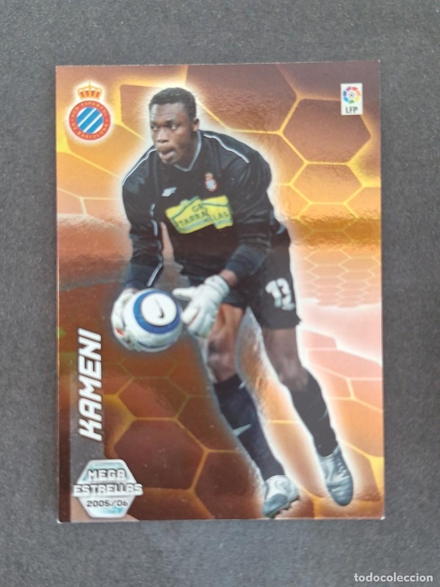 Cromos de f&uacute;tbol: L3 KAMENI R. C. D. ESPA&Ntilde;OL MEGA ESTRELLAS 362 PANINI MEGACRACKS 2005 2006 05 06