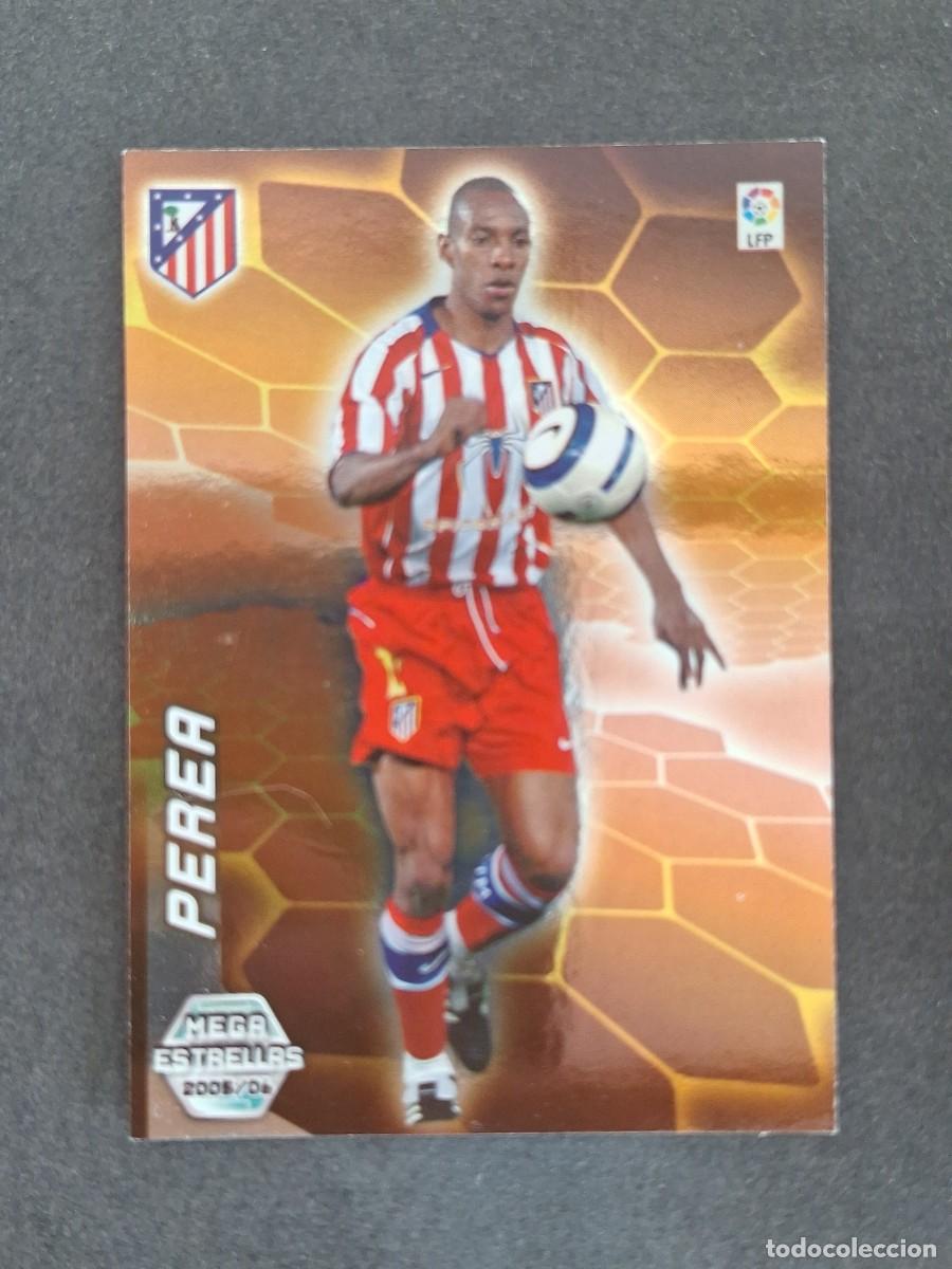 Cromos de f&uacute;tbol: L3 PEREA ATLETICO DE MADRID MEGA ESTRELLAS 365 PANINI MEGACRACKS 2005 2006 05 06