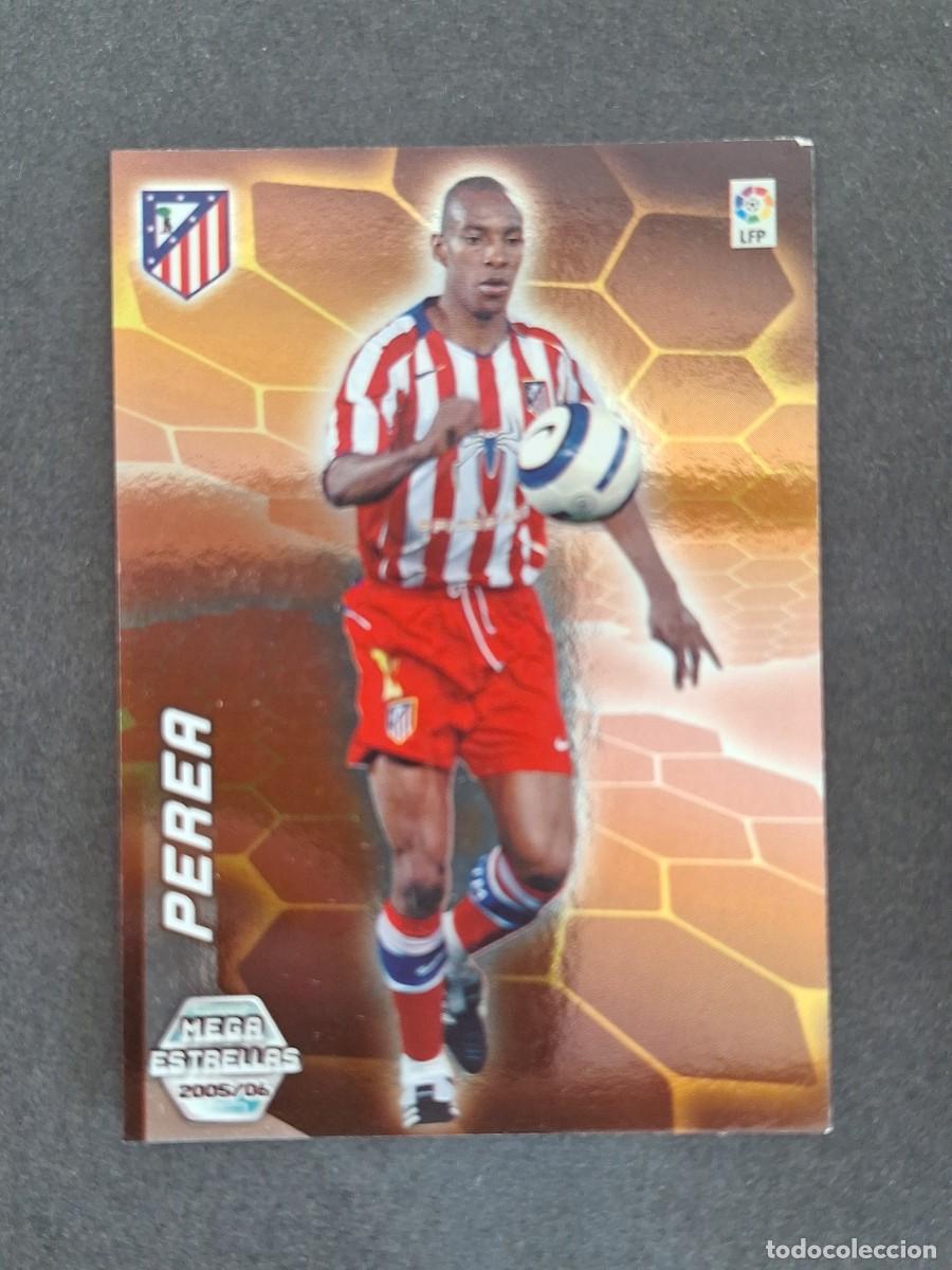 Cromos de f&uacute;tbol: L3 PEREA ATLETICO DE MADRID MEGA ESTRELLAS 365 PANINI MEGACRACKS 2005 2006 05 06