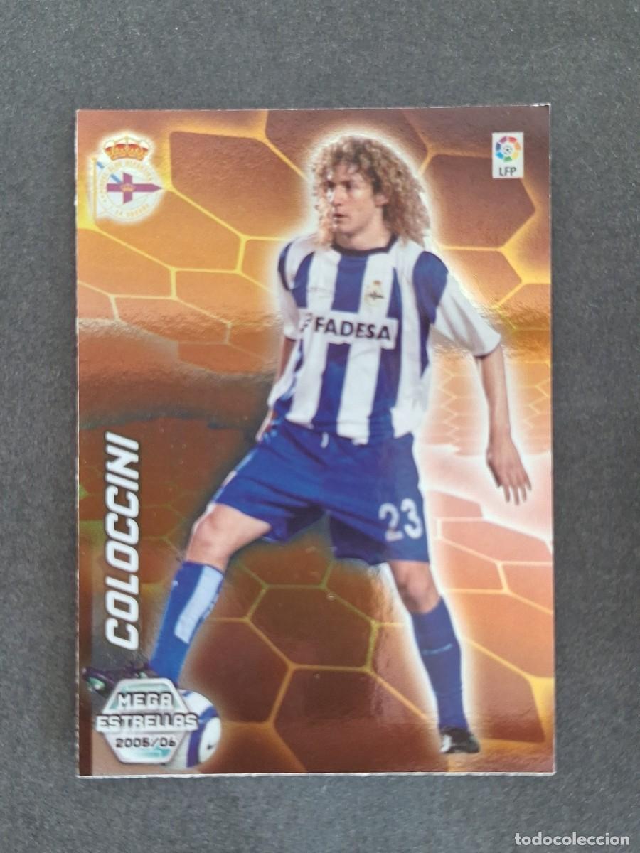 Cromos de f&uacute;tbol: L3 COLOCCINI DEPORTIVO DE LA CORU&Ntilde;A MEGA ESTRELLAS 372 PANINI MEGACRACKS 2005 2006 05 06