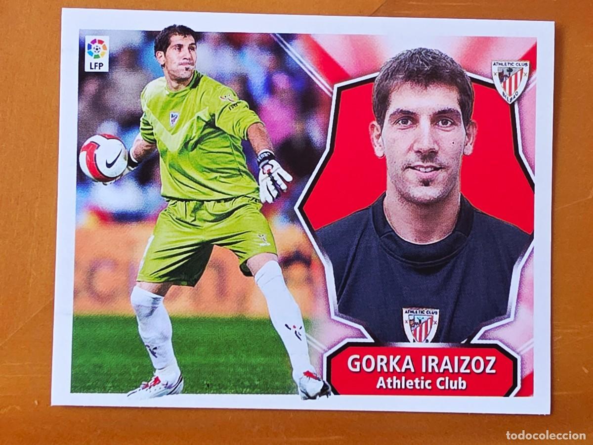 Cromos de f&uacute;tbol: Gorka Iraizoz, Athletic Club de Bilbao, Panini Ediciones Liga Este 2008 2009 08 09, sin pegar