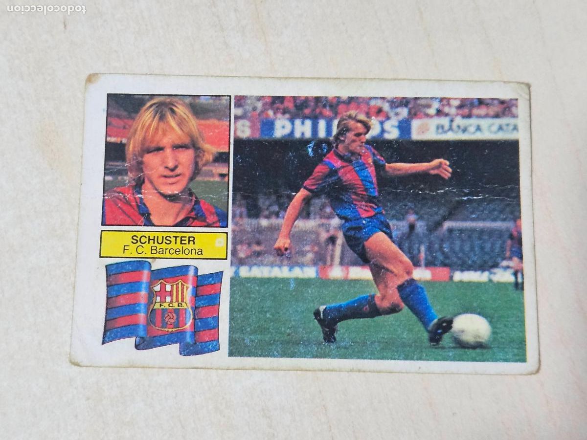 Cromos de f&uacute;tbol: EDICIONES ESTE 82 83 - SCHUSTER - CROMO RECUPERADO - BARCELONA
