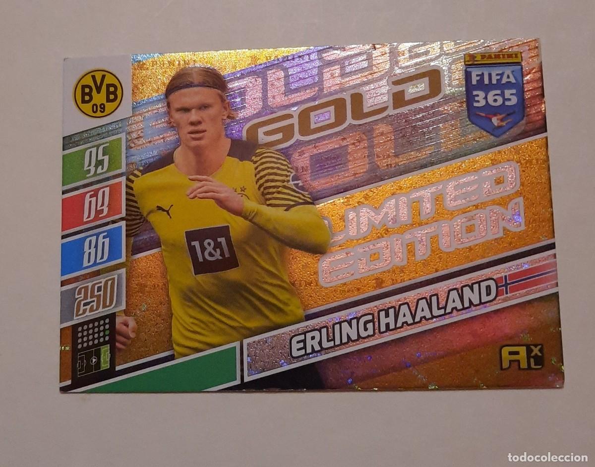 Cromos de Futebol: Erling Haaland Gold Limited Edition, Borussia Dortmund Fifa 365 2022