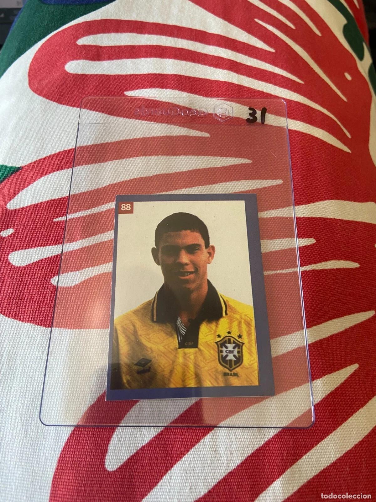 Cromos de f&uacute;tbol: CROMO SIN PEGAR NUNCA PEGADO RONALDO NAZARIO # 88 ESTRELLAS DEL MUNDO ESTRELLES DEL MON