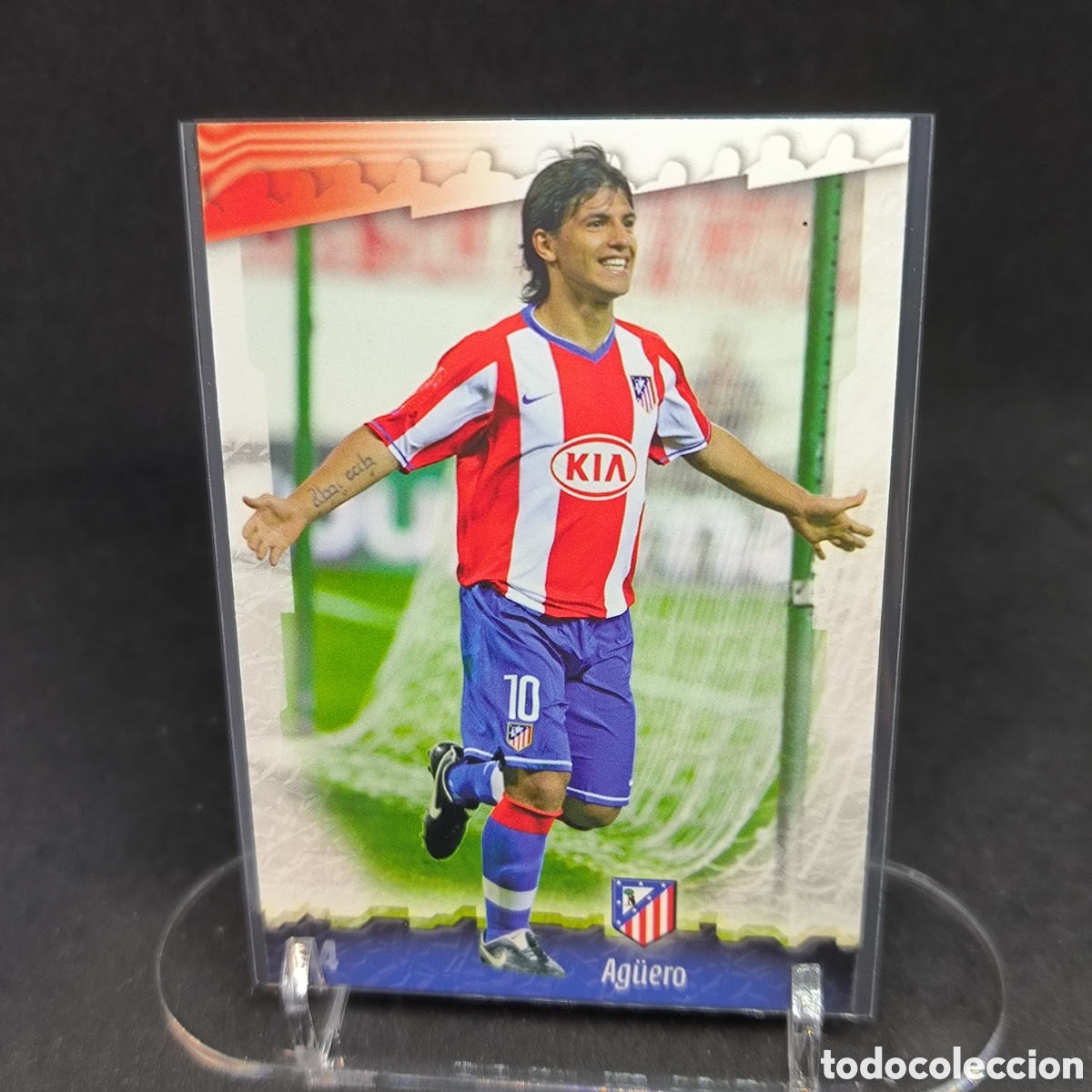 Cromos de f&uacute;tbol: Sergio Aguero Mundicromo #104