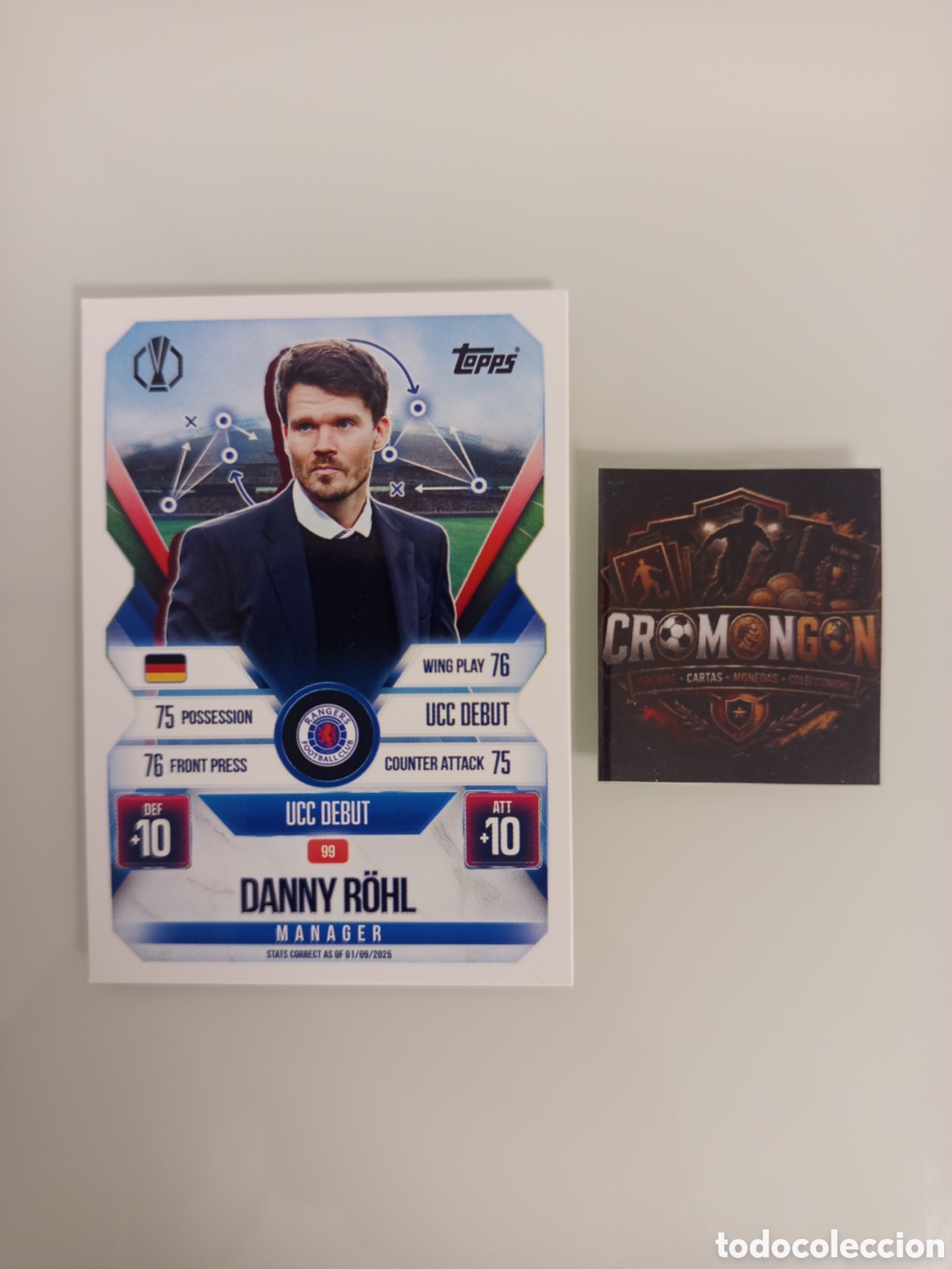 Cromos de f&uacute;tbol: ❇️ CROMO ⚽ 99. DANNY R&Ouml;HL - GLASGOW RANGERS- (MATCH ATTAX EXTRA CHAMPIONS LEAGUE 2025/26) TOPPS ❇️