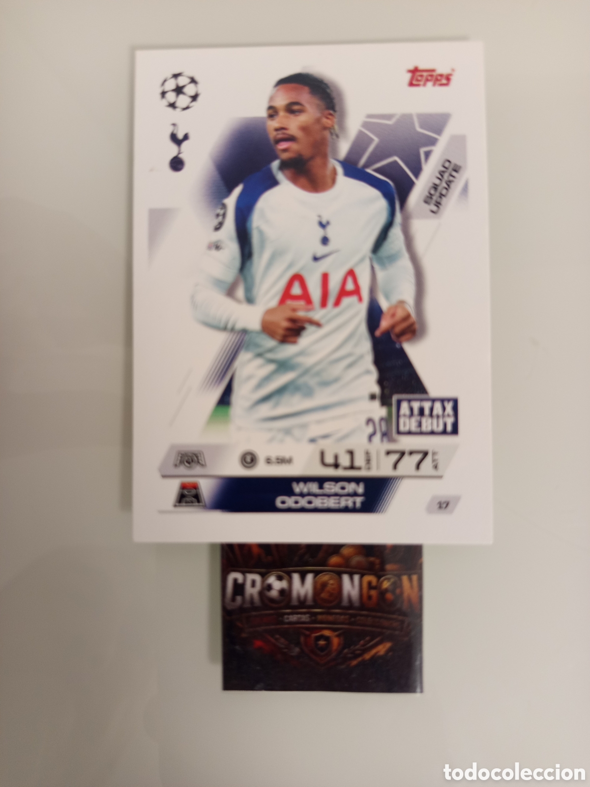 Cromos de f&uacute;tbol: ❇️ CROMO ⚽ 17. WILSON ODOBERT - TOTTENHAM HOTSPUR - (MATCH ATTAX EXTRA CHAMPIONS LEAGUE 2025/26) ❇️