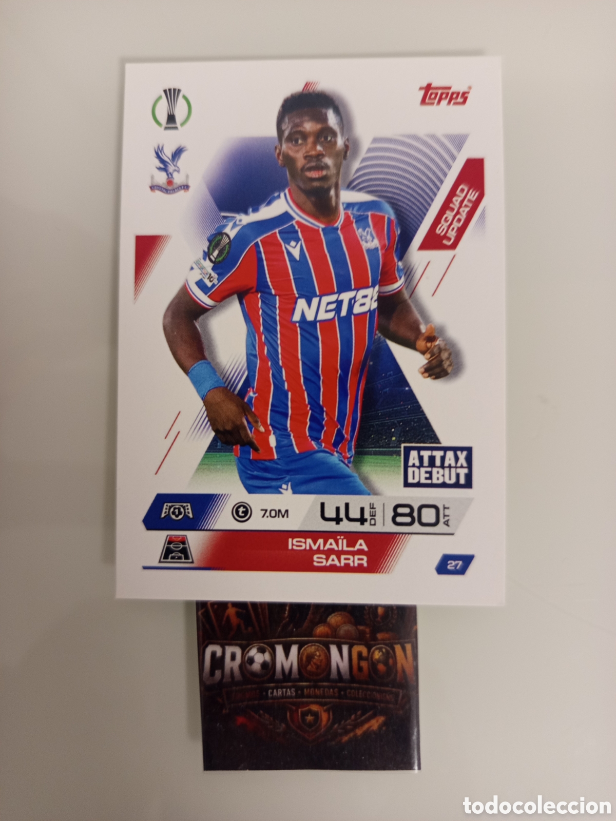 Cromos de f&uacute;tbol: ❇️ CROMO ⚽ 27. ISMAILA SARR - CRYSTAL PALACE -(MATCH ATTAX EXTRA CHAMPIONS LEAGUE 2025/26) TOPPS ❇️