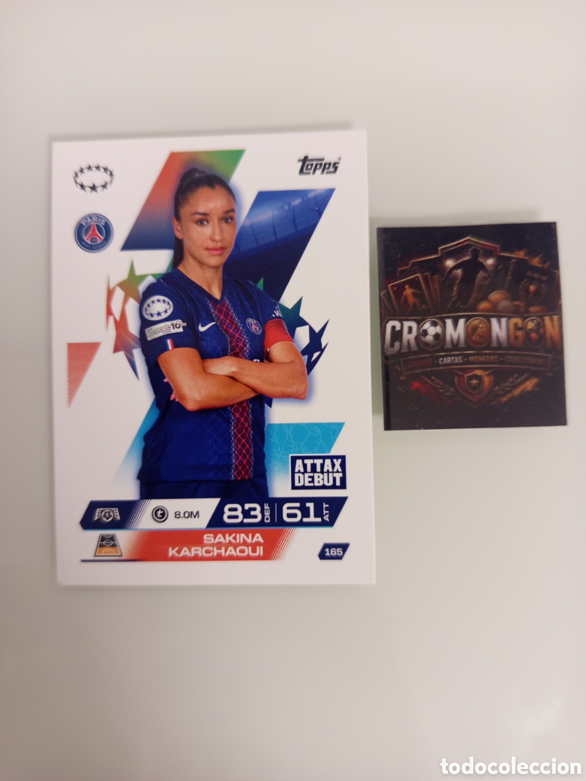 Cromos de f&uacute;tbol: ❇️ CROMO ⚽ 165. SAKINA KARCHAOUI - PARIS SAINT-GERMAIN - (MATCH ATTAX EXTRA CHAMPIONS LEAGUE 2025 ❇️