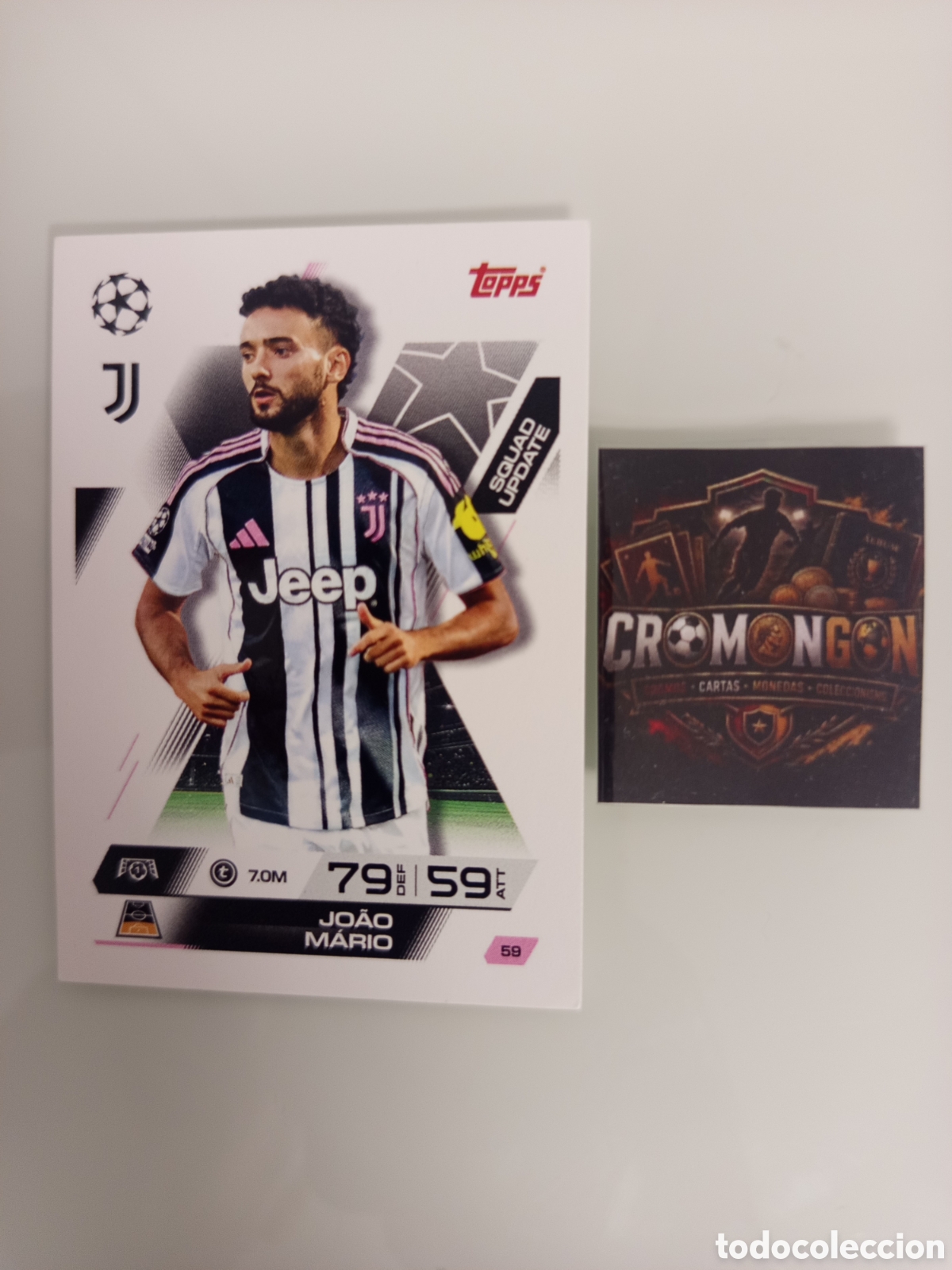 Cromos de f&uacute;tbol: ❇️ CROMO ⚽ JOAO MARIO - (JUVENTUS) MATCH ATTAX EXTRA CHAMPIONS LEAGUE 2025/26 ❇️