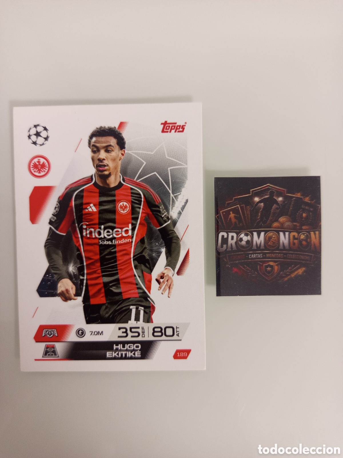 Cromos de f&uacute;tbol: ❇️ CROMO ⚽ 189-. HUGO EKITIK&Eacute; (EINTRACHT FRANKFURT) MATCH ATTAX CHAMPIONS LEAGUE 2025/26 ❇️
