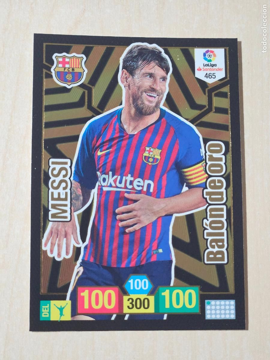 Cromos de f&uacute;tbol: FICHA N&ordm; 465 MESSI - ADRENALYN 18 19 - PANINI 2018 - 19 - CROMO - BALON DE ORO