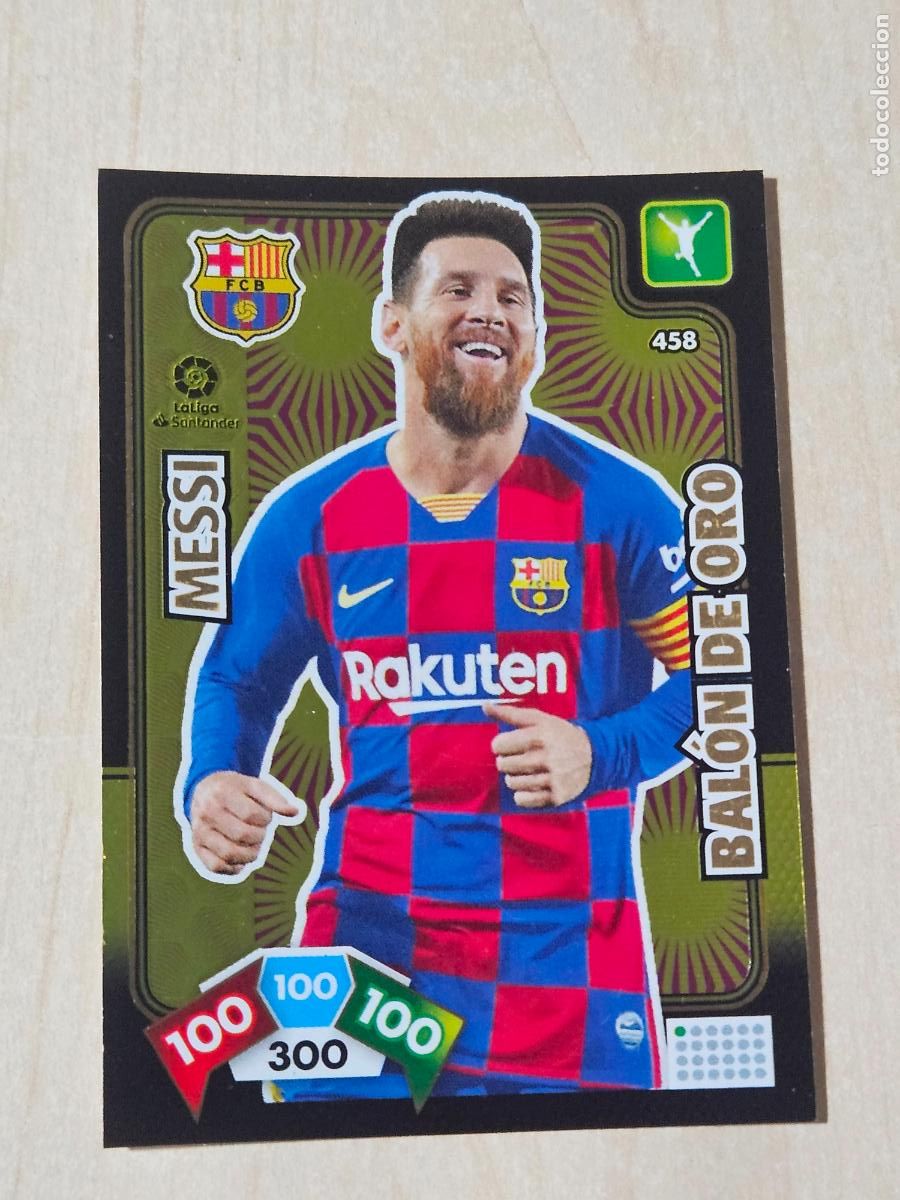 Cromos de f&uacute;tbol: FICHA N&ordm; 458 MESSI - ADRENALYN 19 20 - PANINI 2019 - 20 - CROMO - BALON DE ORO