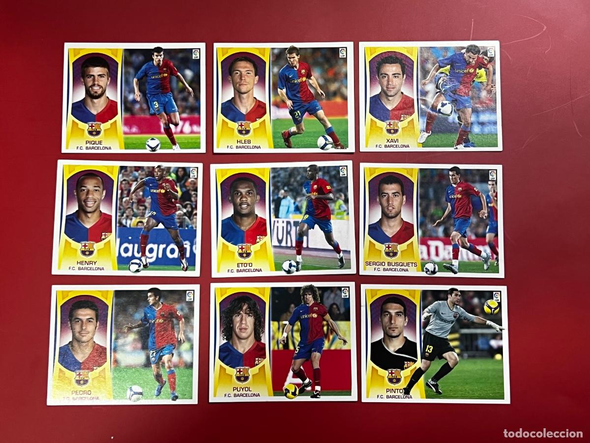 Cromos de f&uacute;tbol: LOTO 20 CROMO DE F&Uacute;TBOL. LIGA 09-10. F.C.BARCELONA. COLECCIONES ESTE. TODOS DIFERENTES.