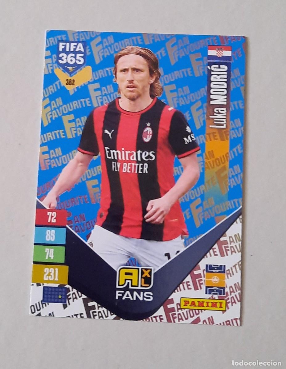 Cromos de f&uacute;tbol: Luka Modric azul #382 Fans Favourite Fifa 365 2027