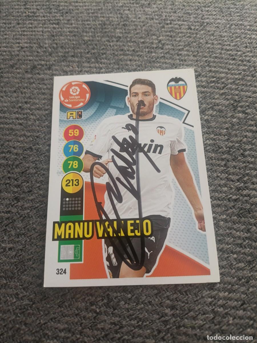 Cromos de f&uacute;tbol: Auto original de Manu Vallejo Valencia