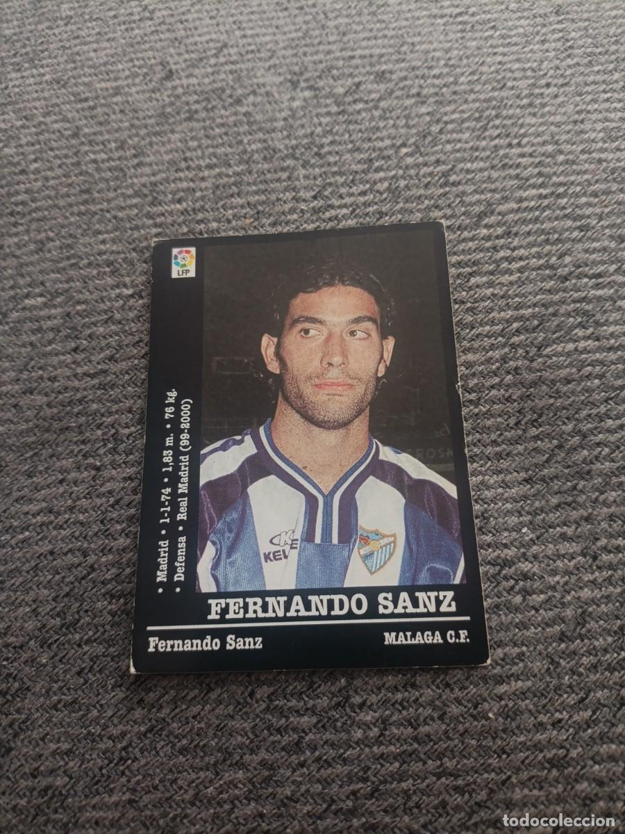 Cromos de f&uacute;tbol: Fernando Sanz M&aacute;laga liga 2000/01