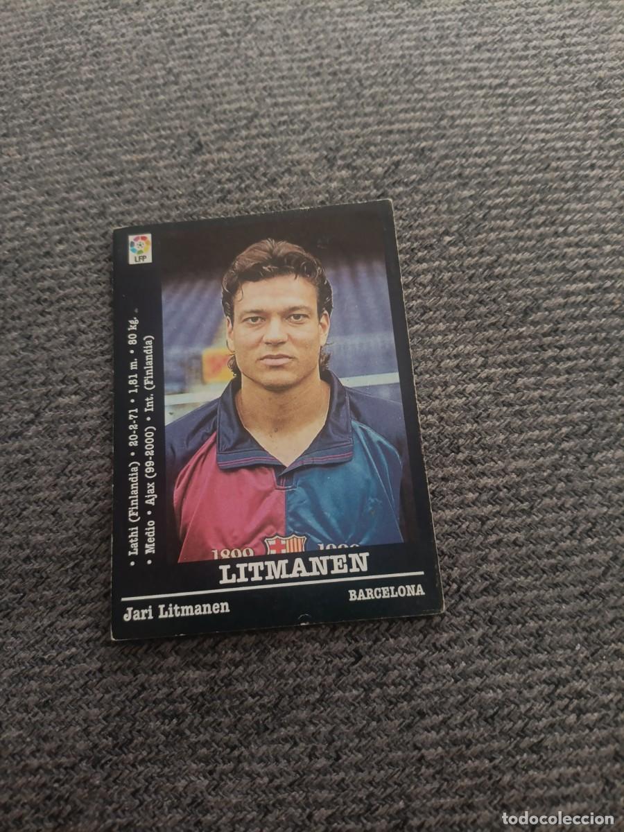 Cromos de f&uacute;tbol: Litmanen Barcelona liga 2000/01