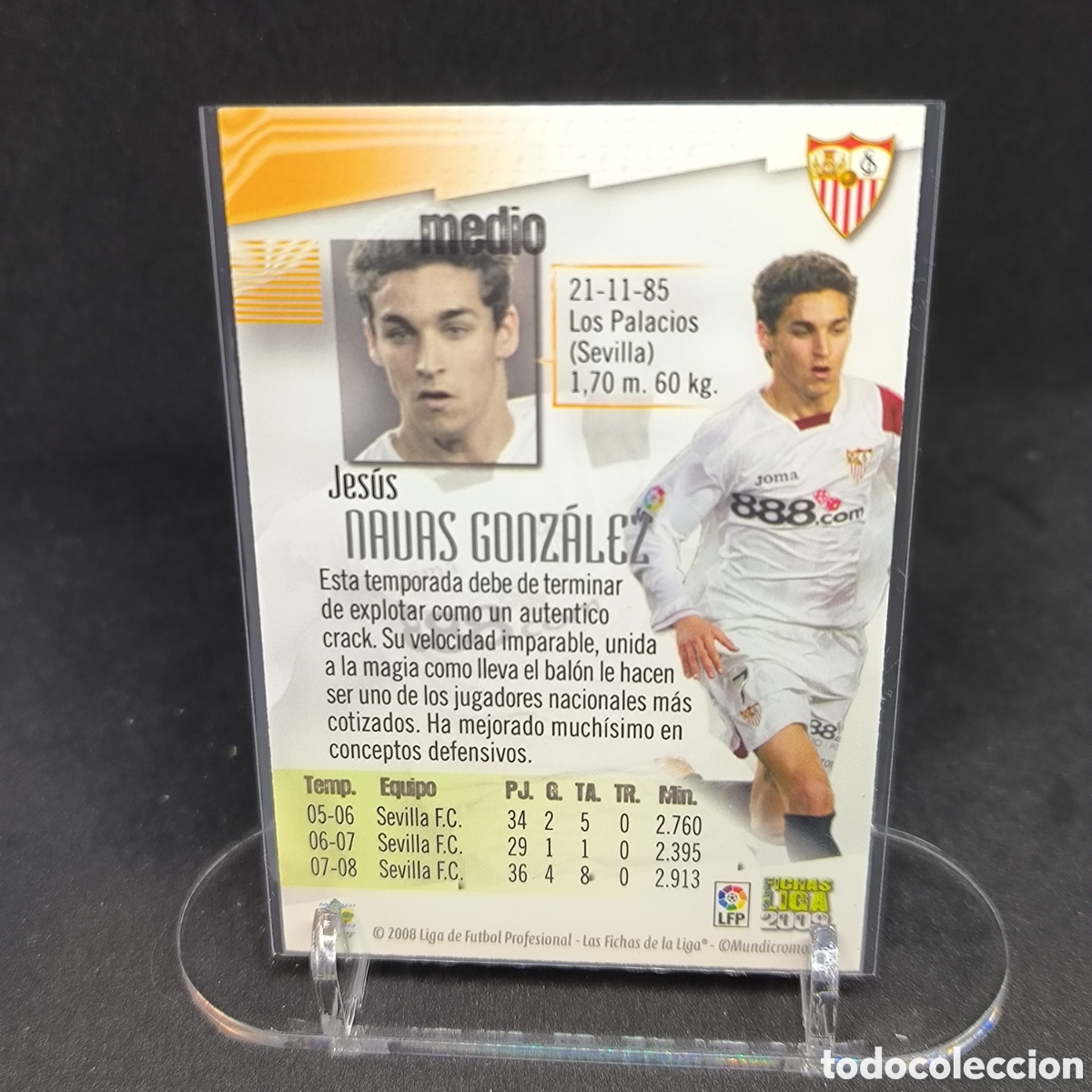 Cromos de f&uacute;tbol: Jesus Navas Mundicromo 2009 - Foto 2