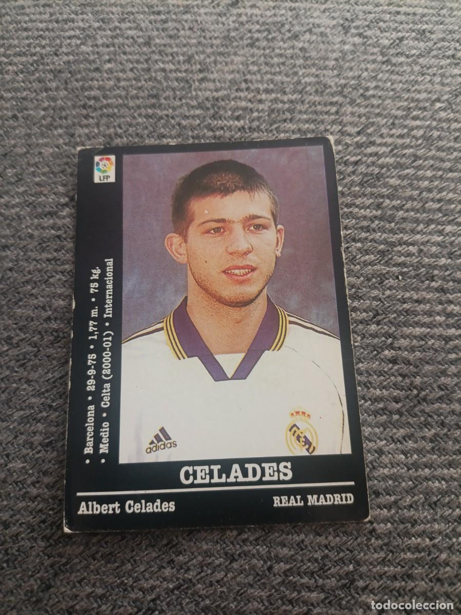 Cromos de f&uacute;tbol: Celades Real Madrid liga 2000/01