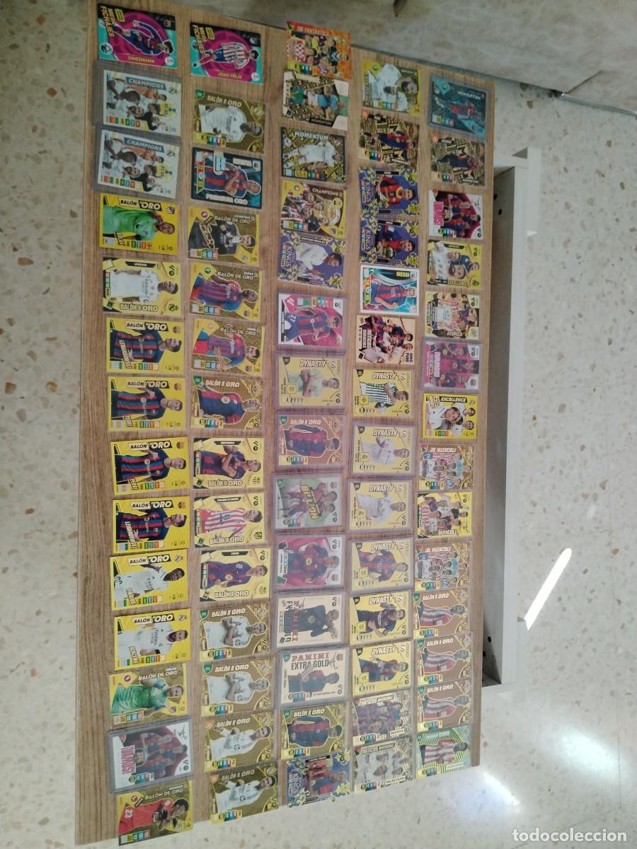 Cromos de f&uacute;tbol: MESSI - LAMINE YAMAL - CRISTIANO RONALDO - BALON DE ORO - ADRENALYN INCREIBLE LOTE 70 CROMOS