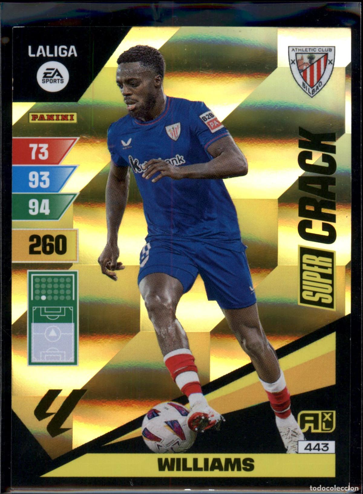 Football Stickers: Williams Super Crack N&ordm; 443 Athletic Club LaLiga EA SportsAdrenalyn XL 2023 2024 Panini 23 24