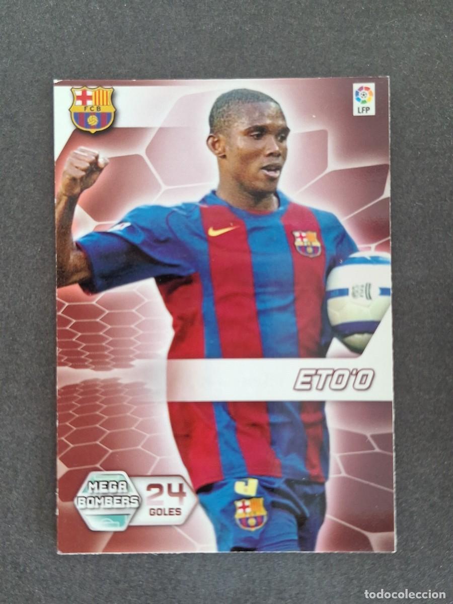 Figurine di Calcio: L3 ETO'O F. C. BARCELONA MEGA BOMBERS 398 PANINI MEGACRACKS 2005 2006 05 06