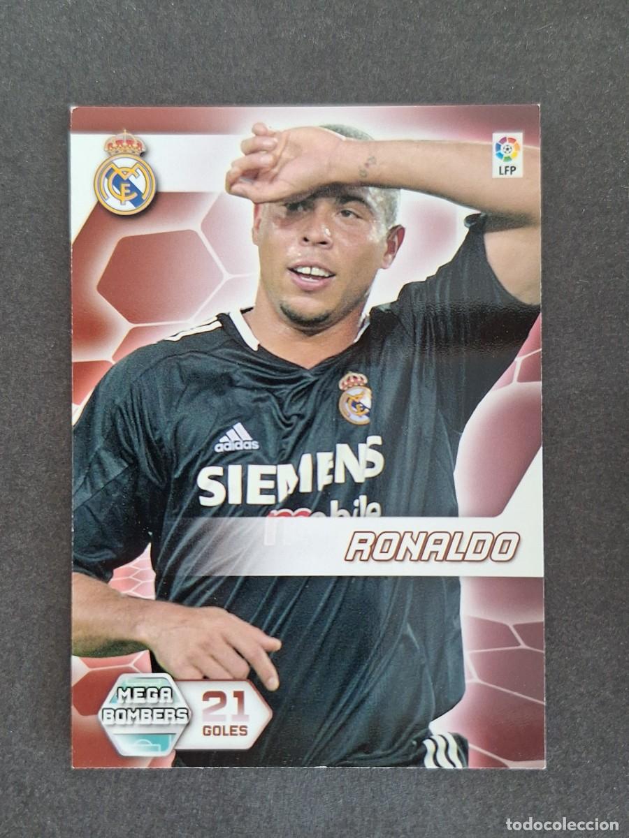 Figurine di Calcio: L3 RONALDO REAL MADRID MEGA BOMBERS 400 PANINI MEGACRACKS 2005 2006 05 06