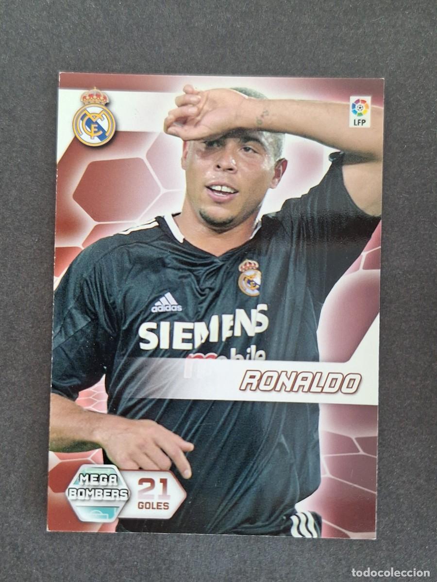 Figurine di Calcio: L3 RONALDO REAL MADRID MEGA BOMBERS 400 PANINI MEGACRACKS 2005 2006 05 06