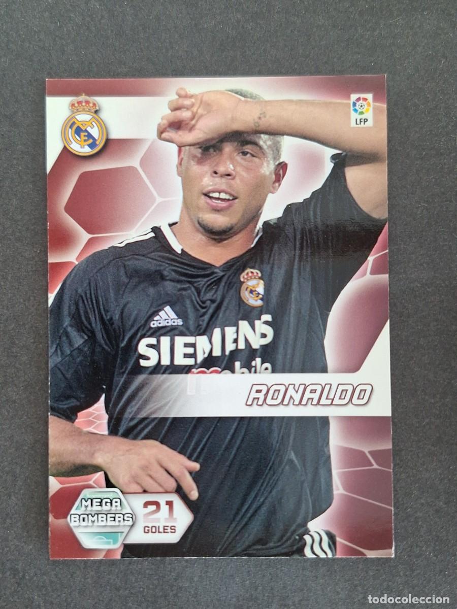 Figurine di Calcio: L3 RONALDO REAL MADRID MEGA BOMBERS 400 PANINI MEGACRACKS 2005 2006 05 06