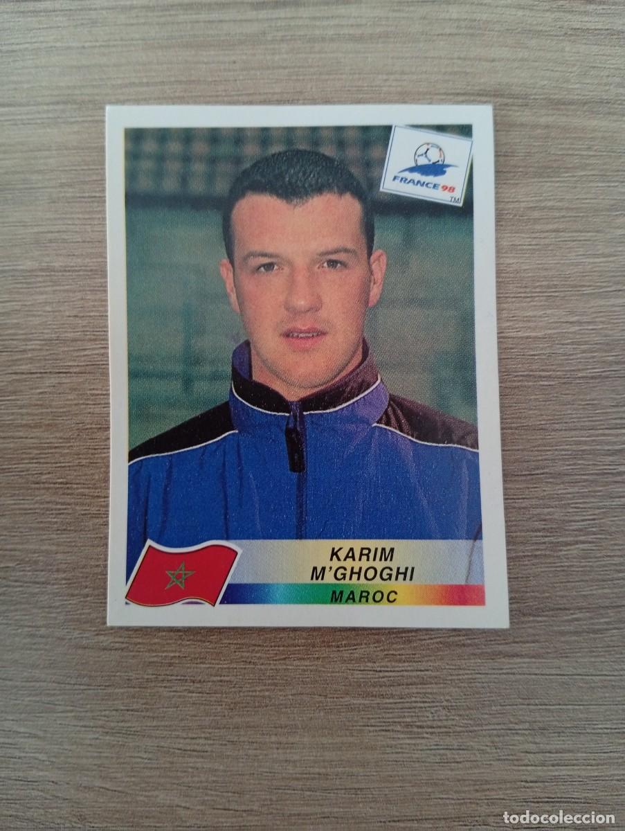 Figurine di Calcio: KARIM M'GHOGHI 59 MARRUECOS PANINI FRANCIA 1998 98 SIN PEGAR NUNCA PEGADO