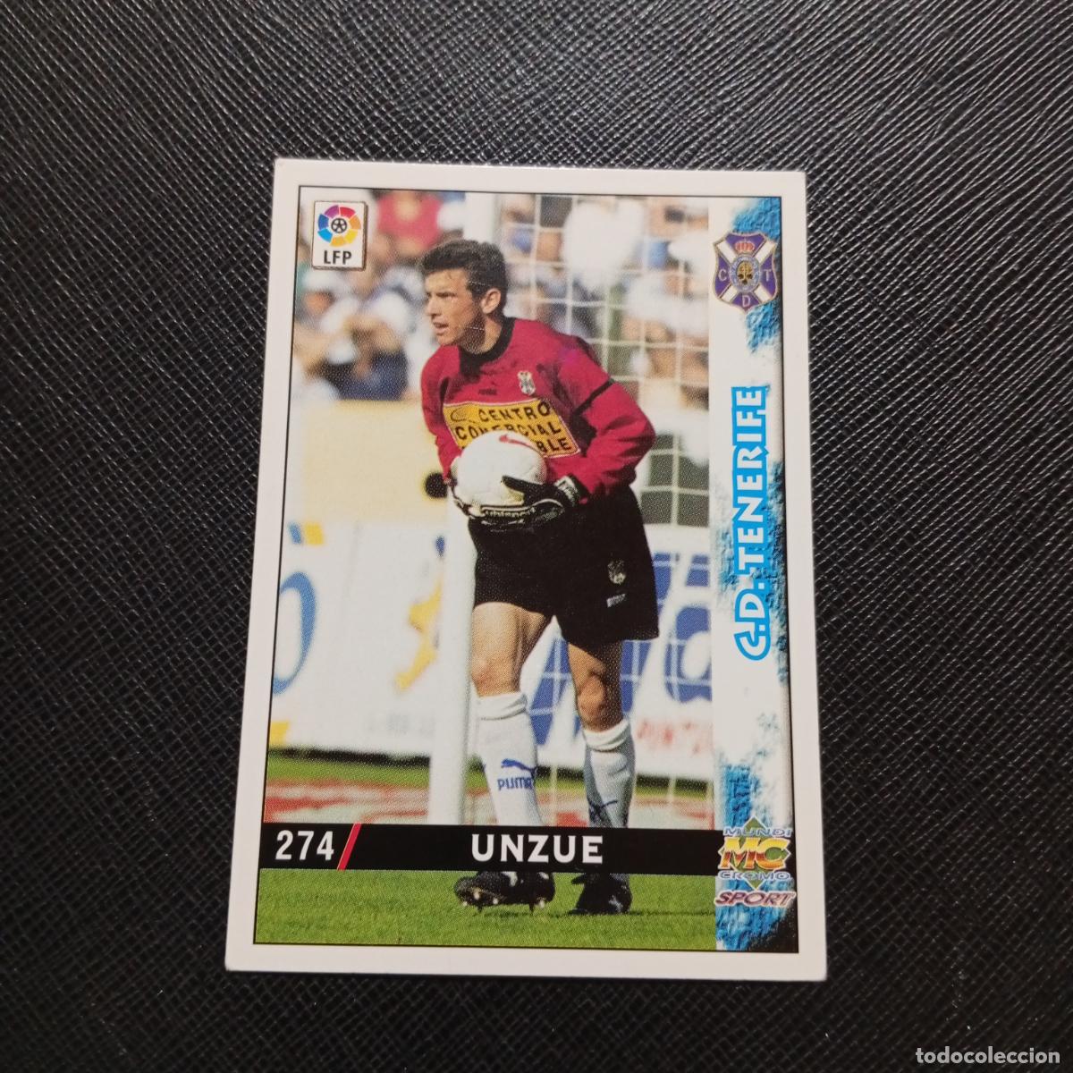 Fu&szlig;ball-Sticker: 274 UNZUE TENERIFE MUNDICROMO 1998 1999 CROMO FUTBOL LIGA 98 99 - A218 PG37