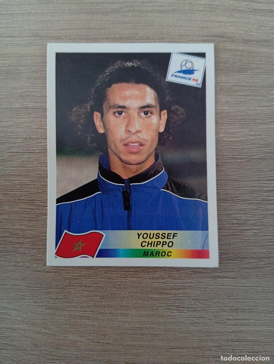 Fu&szlig;ball-Sticker: YOUSSEF CHIPPO 60 MARRUECOS PANINI FRANCIA 1998 98 SIN PEGAR NUNCA PEGADO