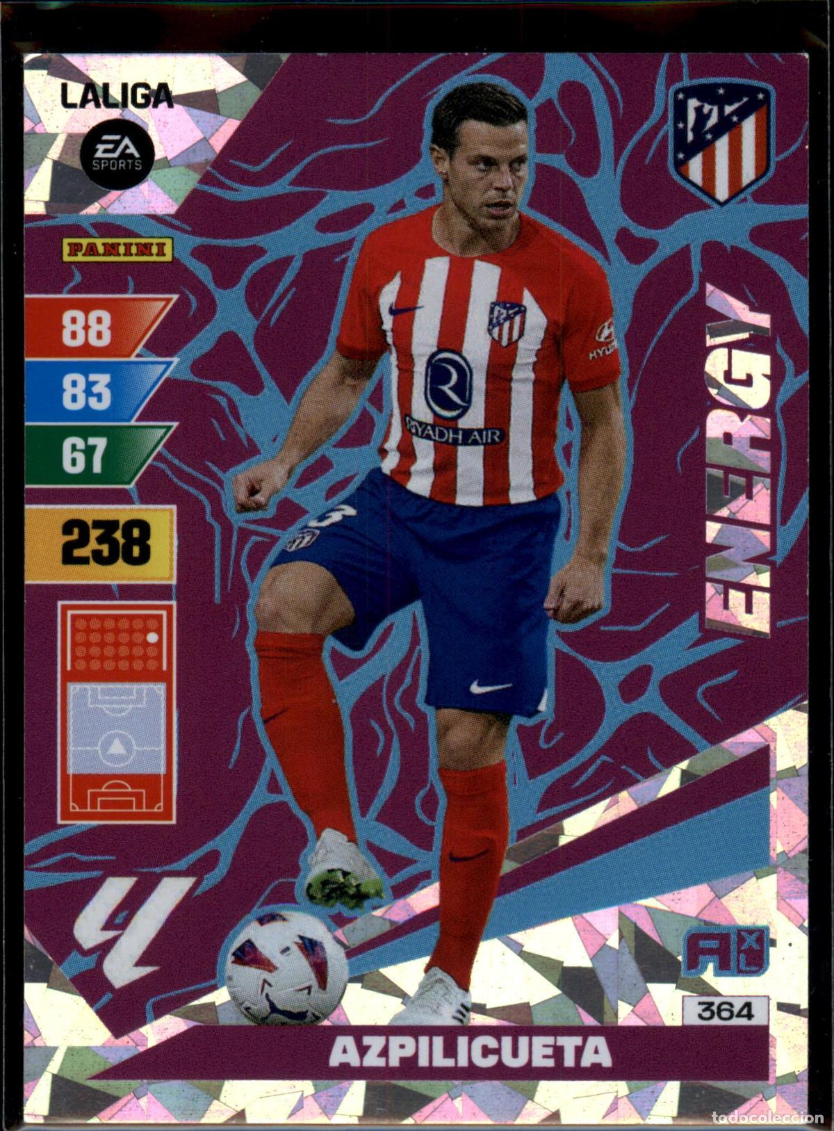 Fu&szlig;ball-Sticker: Azpilicueta Energy N&ordm; 364 Atl&eacute;tico de Madrid LaLiga EA SportsAdrenalyn XL 2023 2024 Panini 23 24