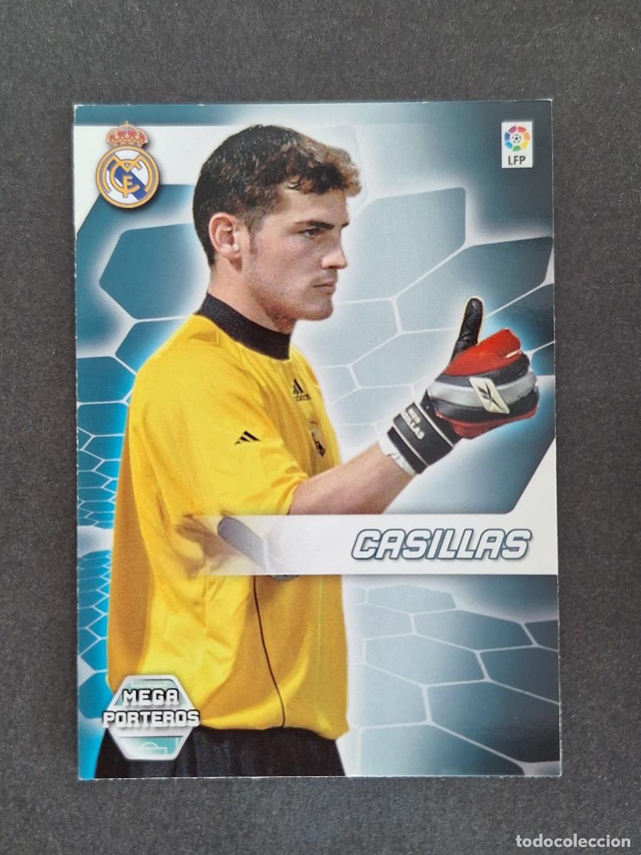 Fu&szlig;ball-Sticker: L3 CASILLAS REAL MADRID MEGA PORTEROS 404 PANINI MEGACRACKS 2005 2006 05 06