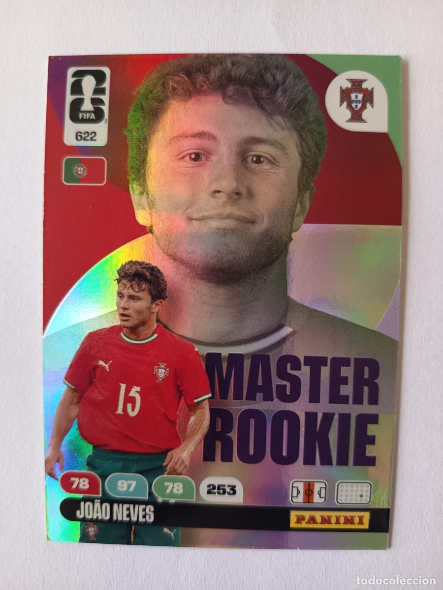Fu&szlig;ball-Sticker: ROOKIE CARD MASTER 622 JOAO NEVES PORTUGAL PSG - ADRENALYN XL WORLD CUP MUNDIAL 2026 PANINI