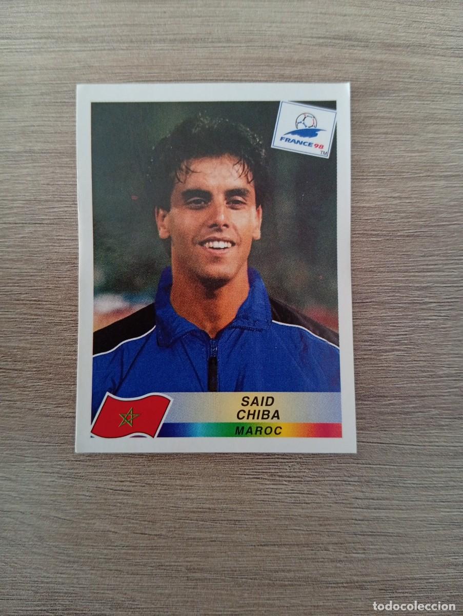 Cromos de f&uacute;tbol: SAID CHIBA 64 MARRUECOS PANINI FRANCIA 1998 98 SIN PEGAR NUNCA PEGADO
