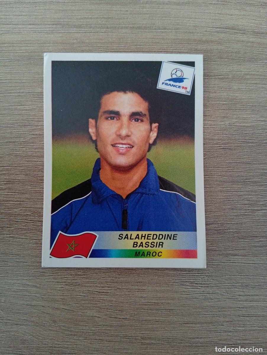 Fu&szlig;ball-Sticker: SALAHEDDINE BASSIR 65 MARRUECOS PANINI FRANCIA 1998 98 SIN PEGAR NUNCA PEGADO
