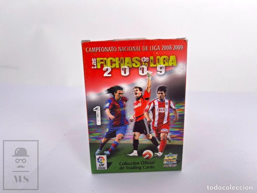Fu&szlig;ball-Sticker: Caja - Las Fichas de la Liga 2009 - Sin Abrir 50 Cartas / Trading Cards - Mundicromo - Roja