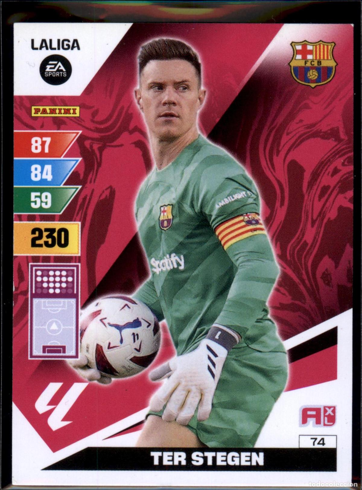 Football Stickers: Ter Stegen N&ordm; 74 Bar&ccedil;a (Barcelona) LaLiga EA SportsAdrenalyn XL 2023 2024 Panini 23 24