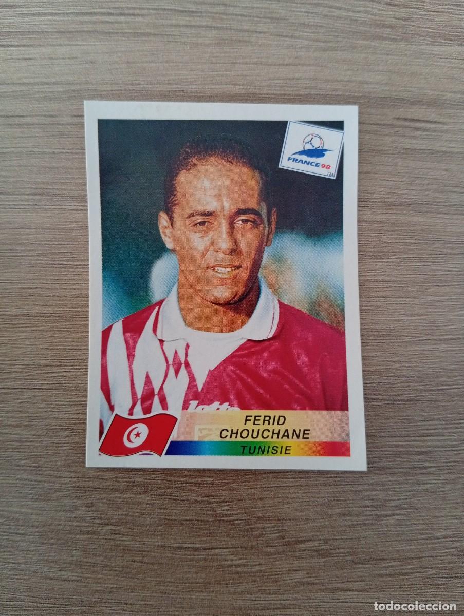 Football Stickers: FERID CHOUCHANE 485 TUNEZ PANINI FRANCIA 1998 98 SIN PEGAR NUNCA PEGADO