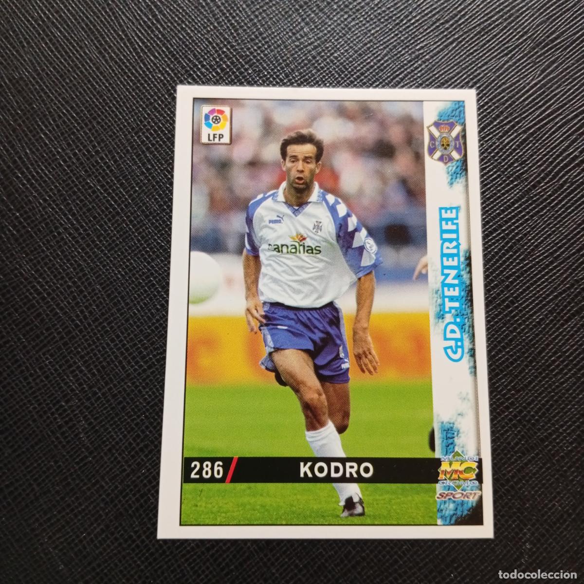 Cromos de Futebol: 286 KODRO TENERIFE MUNDICROMO 1998 1999 CROMO FUTBOL LIGA 98 99 - A218 PG38