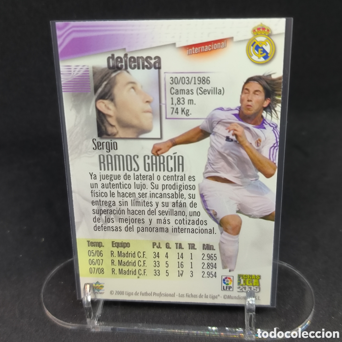 Cromos de f&uacute;tbol: Sergio Ramos Mundicromo 2009 - Foto 2